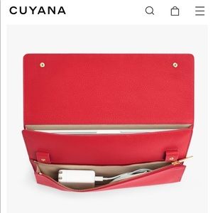 NWT Cuyana Tech Carryall Red 13” Laptop case